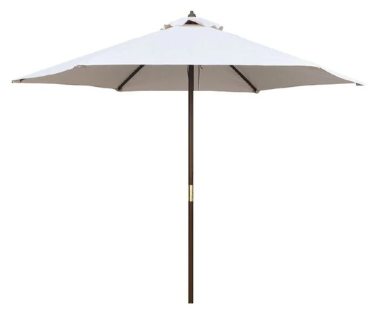 2.5m White Market Umbrella
